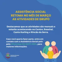 Retorno das Atividades de Grupo da Assistncia Social