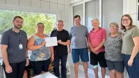 Entrega de certificado para a Agroindstria Geschmackhaus - Sabor de Casa